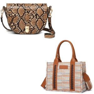 Genuine Textured Satchel For Hand Painted Pattern Bag Top Handle Bags